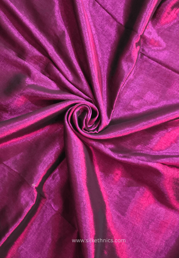 Raspberry Pink Raaga handloom tissue saree - Yashika