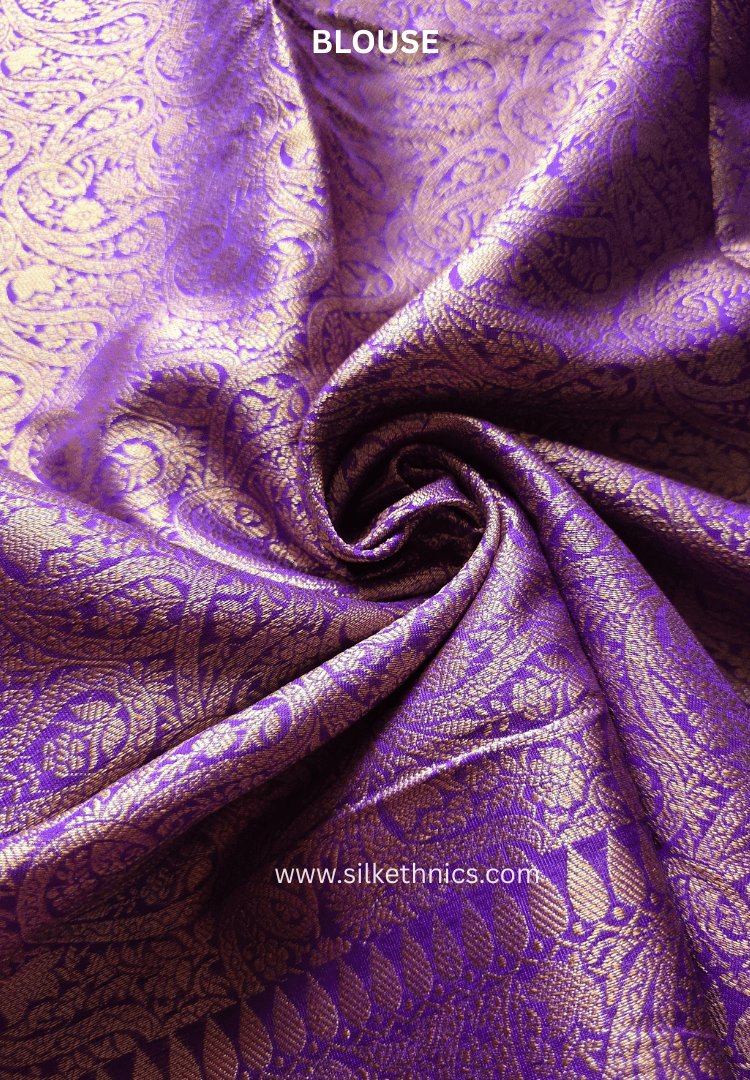 Royal Purple Banarasi Warm Silk Zari Weaving saree