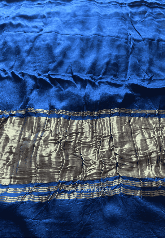 Teal blue Tanvi modal silk saree