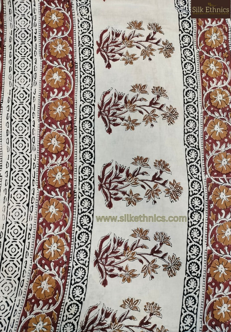 Honey beige Mahati mulcotton saree