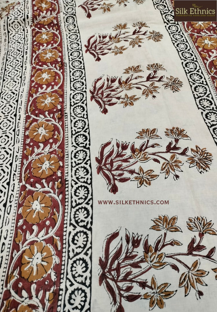 Honey beige Mahati mulcotton saree