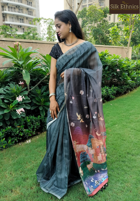 Ready to wear designer Kalamkari saree
