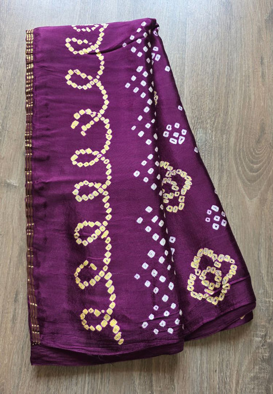 Velvet Plum Tanvi modal silk saree