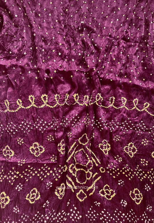 Rich maroon Tanvi modal silk saree