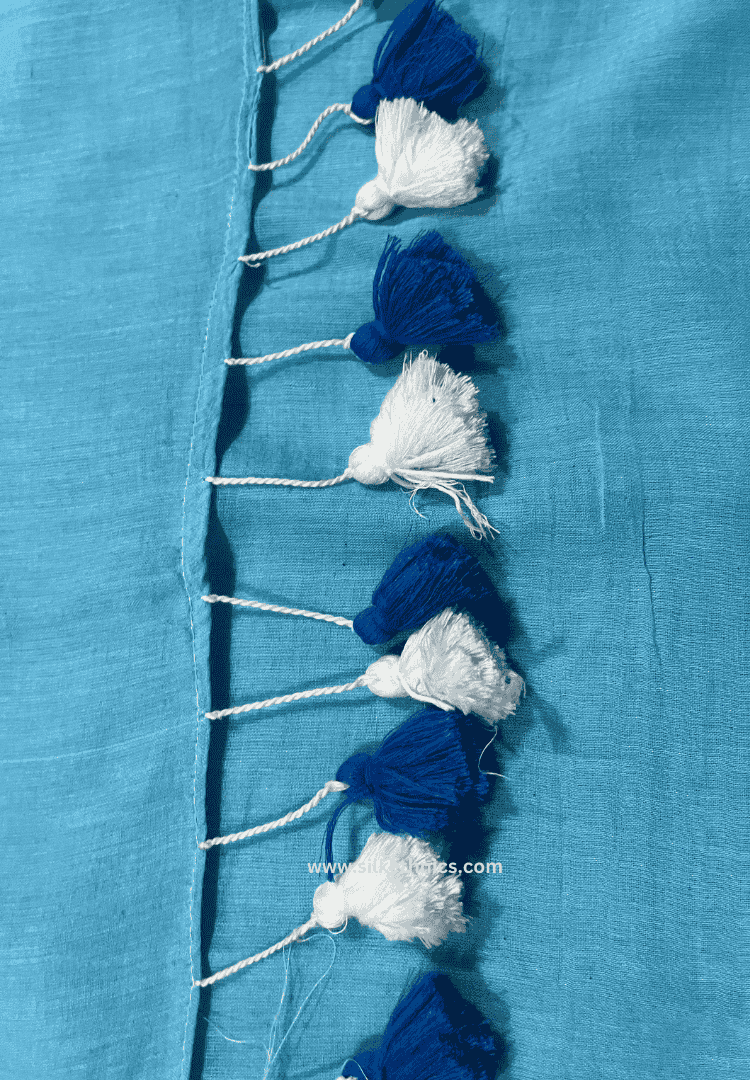 Electric Blue Swetha mulcotton saree