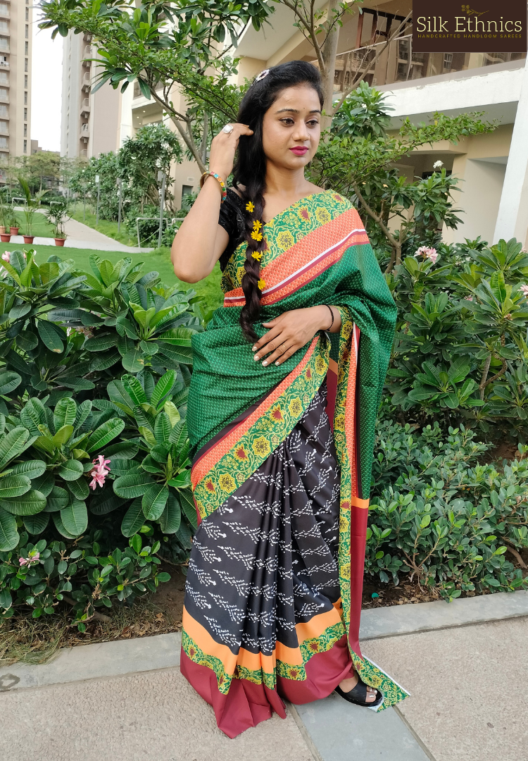 Ready to wear soft silk designer saree