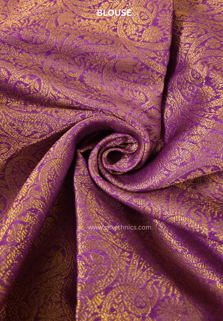 Amber Yellow Banarasi Warm Silk Zari Weaving saree