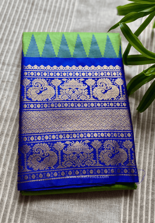 Gadwal Grace Verdant Wave silk saree