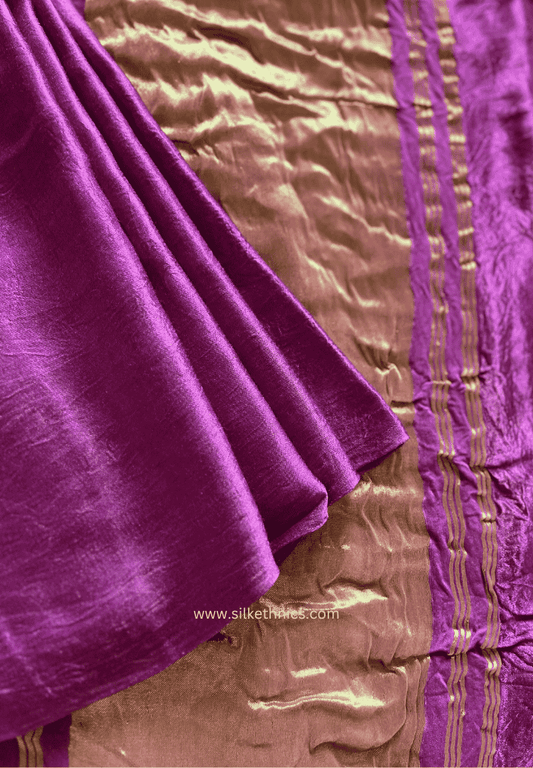 Fuscia pink Tanvi modal silk saree