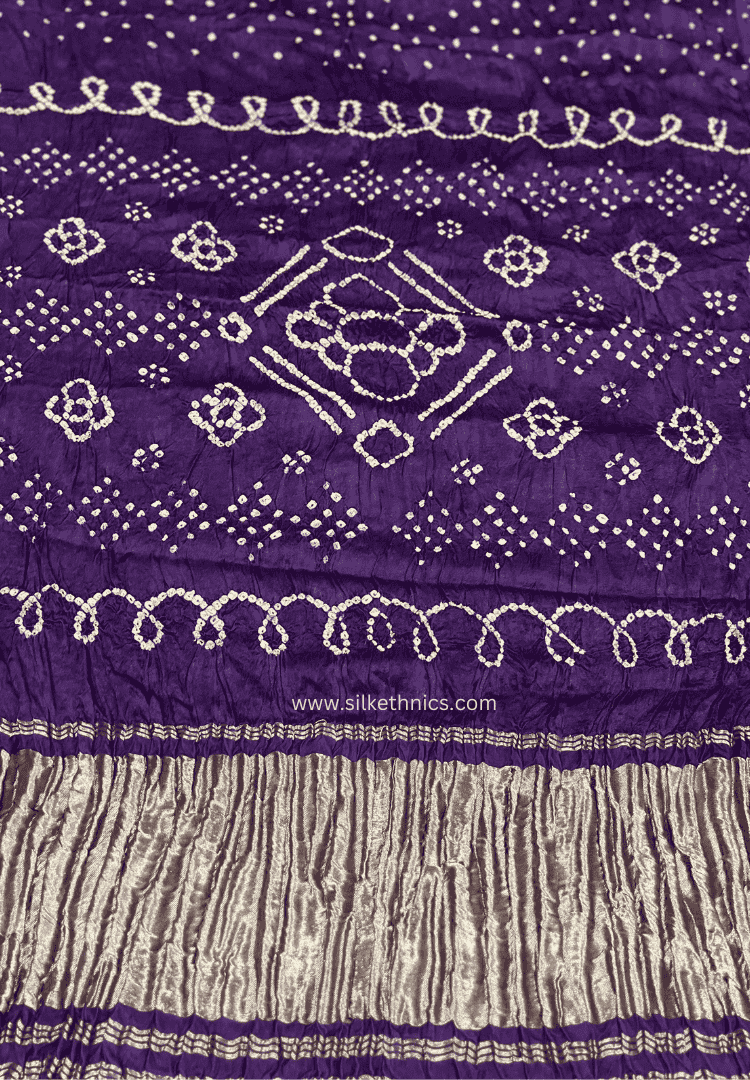 Mystic Violet Tanvi modal silk saree