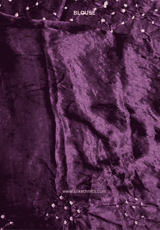 Mystic Violet Tanvi modal silk saree