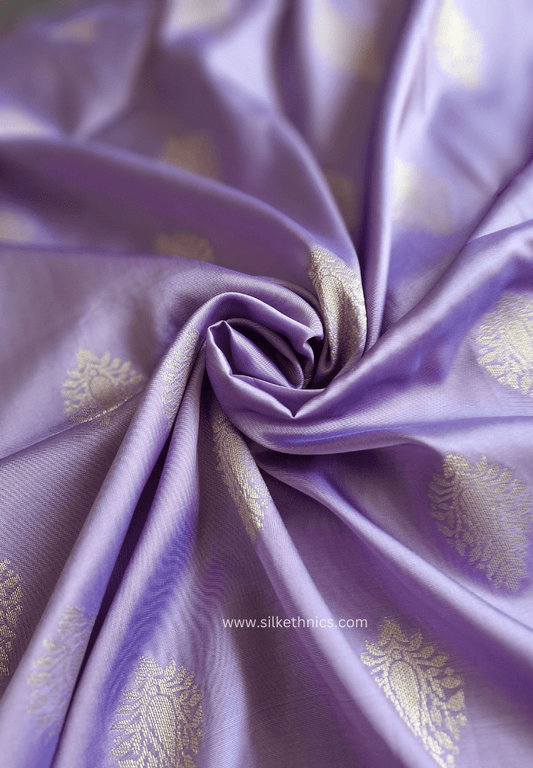 Lavender Coimbatore soft silk saree
