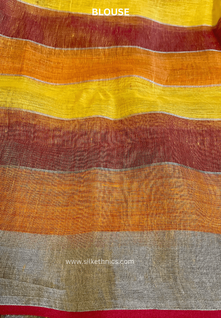 Festive Checks Varnika linen saree