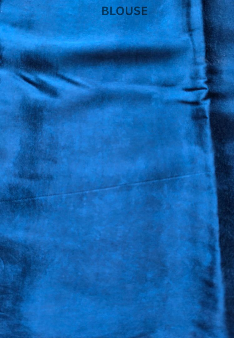 Teal blue Tanvi modal silk saree