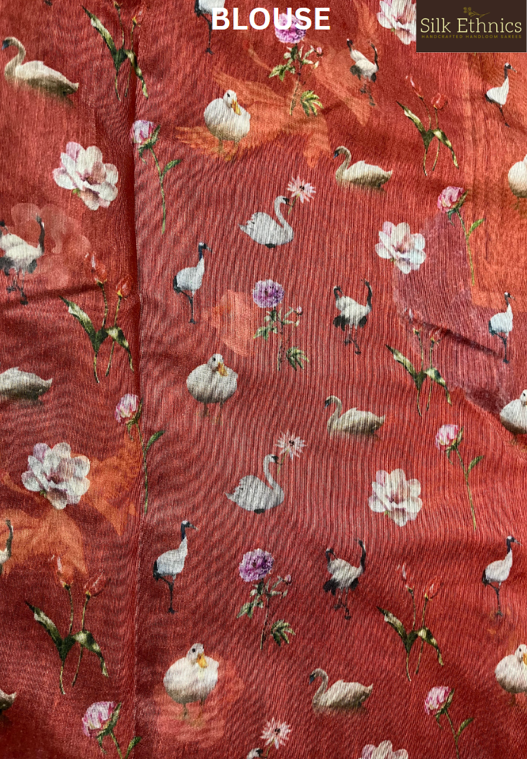 Ready to wear designer Kalamkari saree