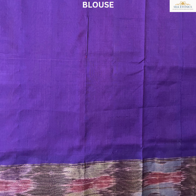 Flamingo pink handloom Silkcotton saree
