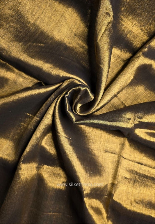Antique Gold Raaga handloom tissue saree - Aabha