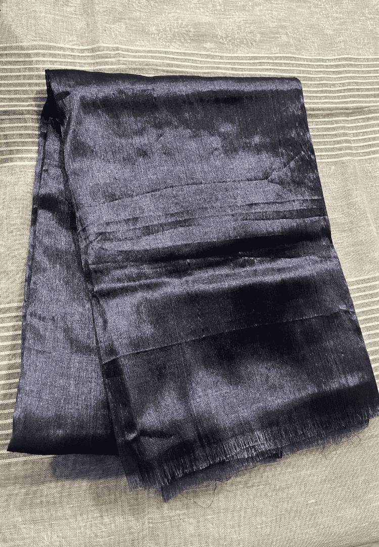 Slate Grey Raga tissue saree