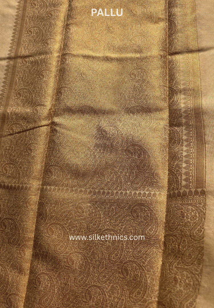 Ivory Banarasi Warm Silk Zari Weaving saree