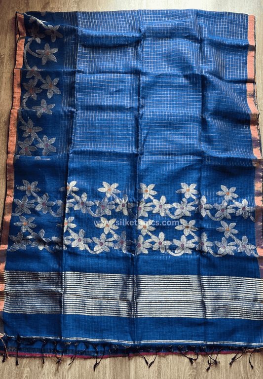 Royal blue Aalia saree