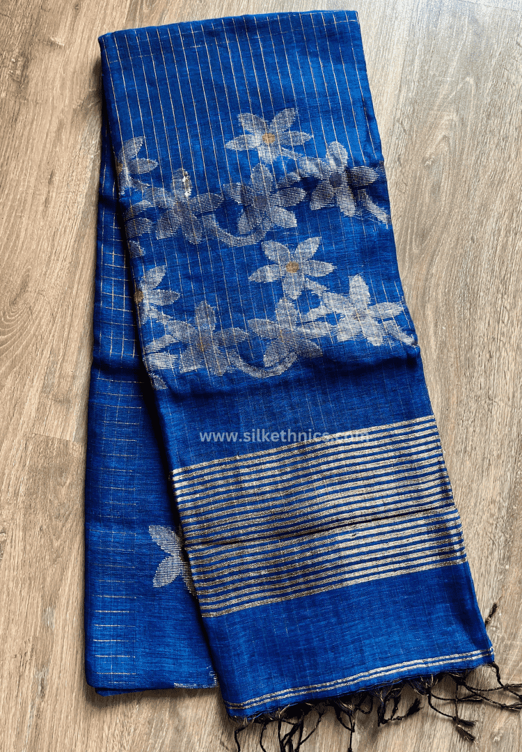 Royal blue Aalia saree