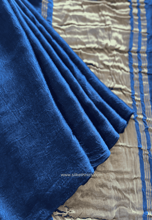 Teal blue Tanvi modal silk saree