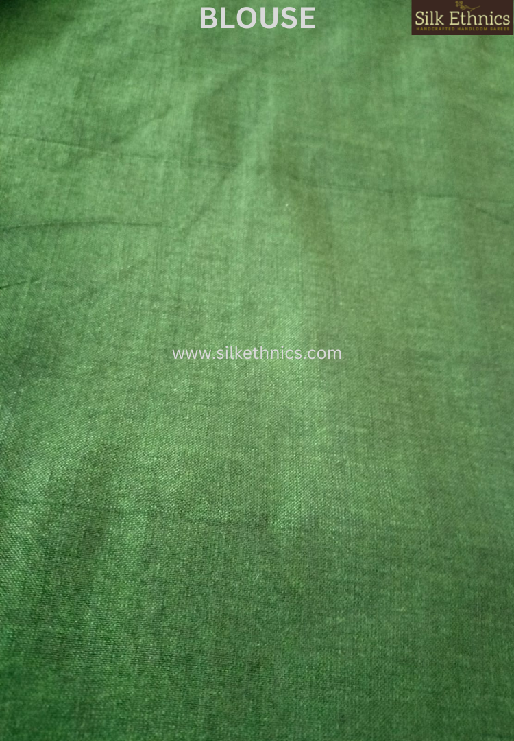 Olive green Anagha handloom saree