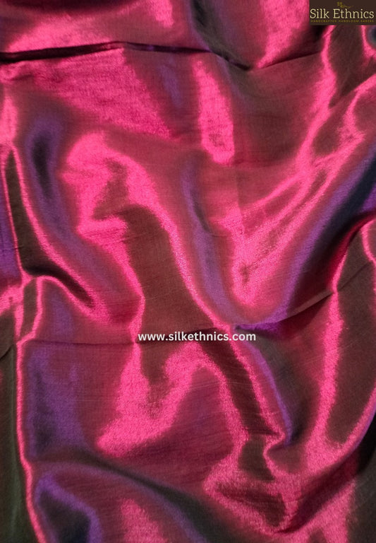 Radiant Raspberry Raga tissue saree