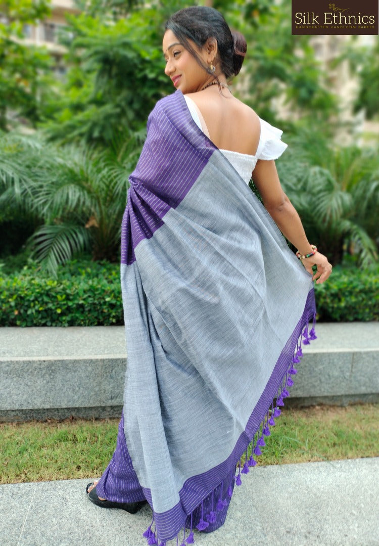 Royal purple Anagha handloom saree