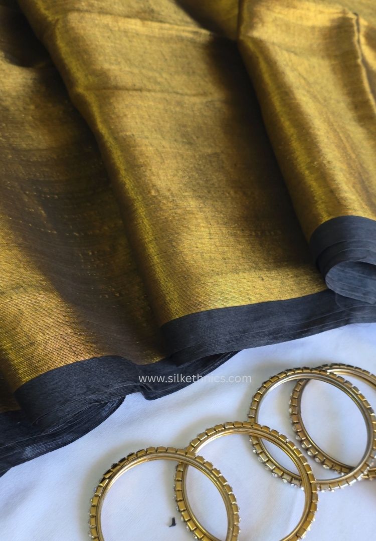 Antique Gold Raaga handloom tissue saree - Aabha