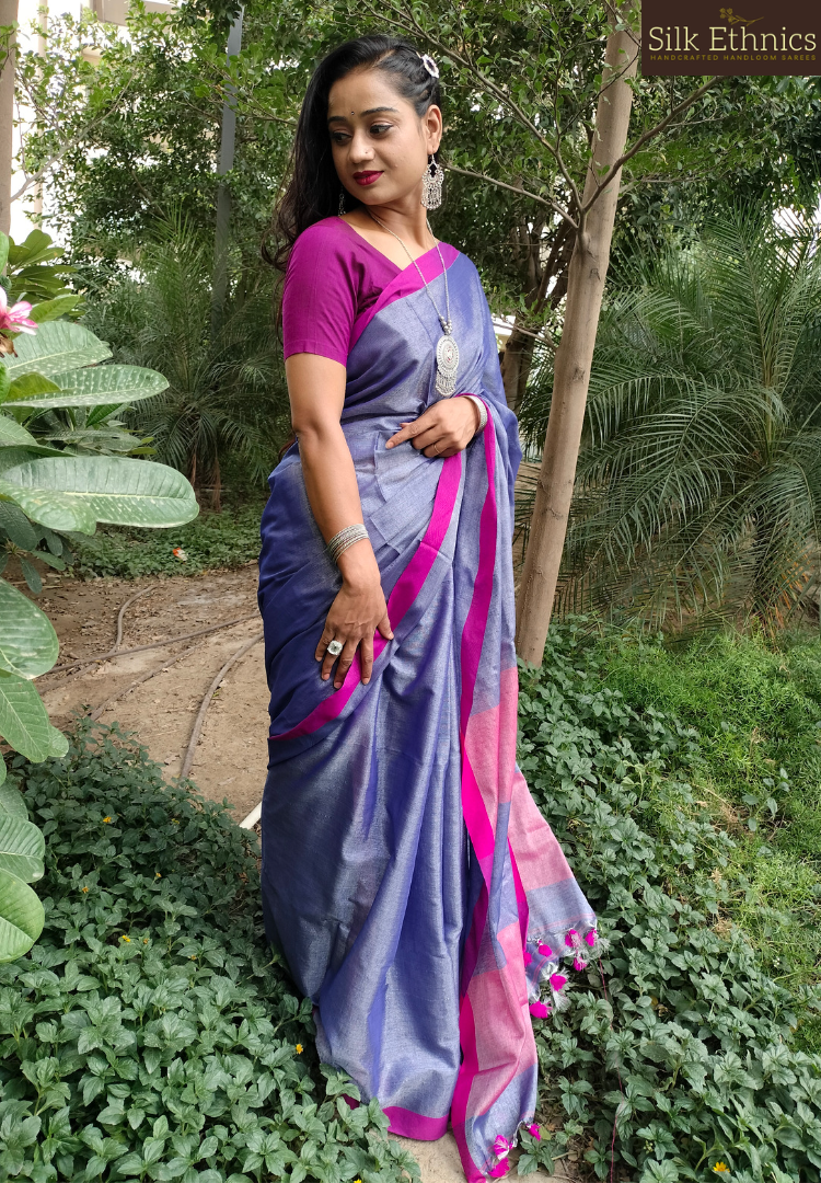 Kantha Work Saree - Buy Kantha Stitch Saree Online - TheCrazyLooms