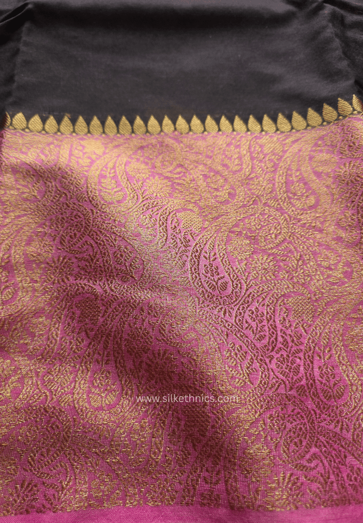 Coffeee Brown Banarasi Warm Silk Zari Weaving saree