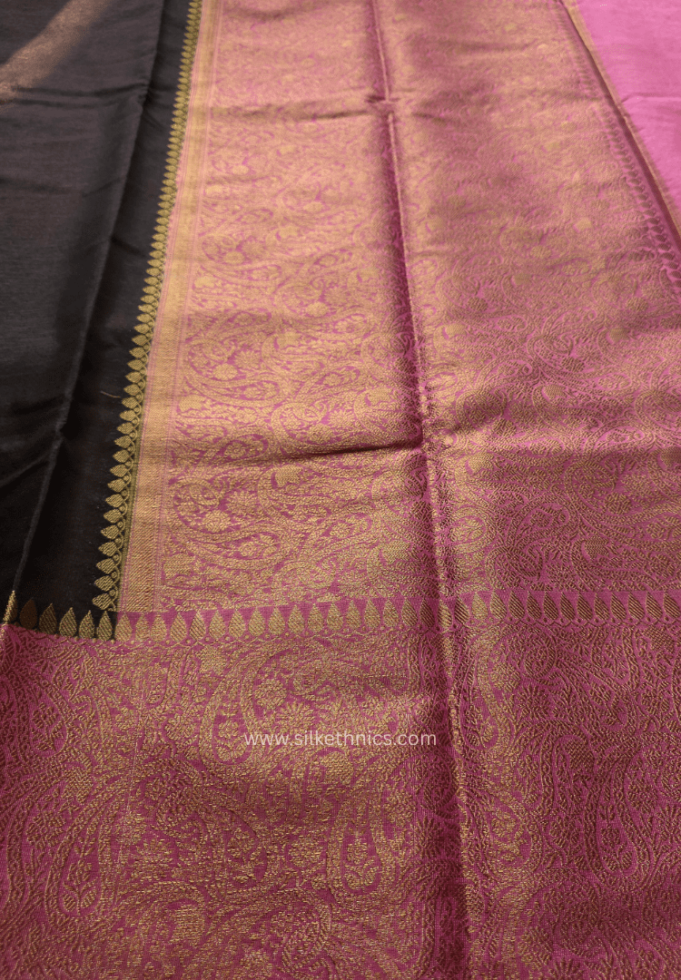 Coffeee Brown Banarasi Warm Silk Zari Weaving saree
