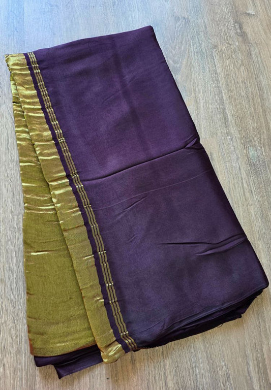 Grapevine Tanvi plain modal silk saree