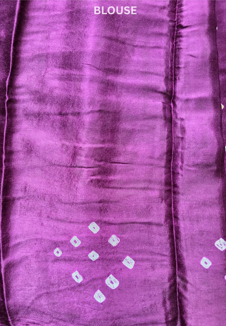 Velvet Plum Tanvi modal silk saree