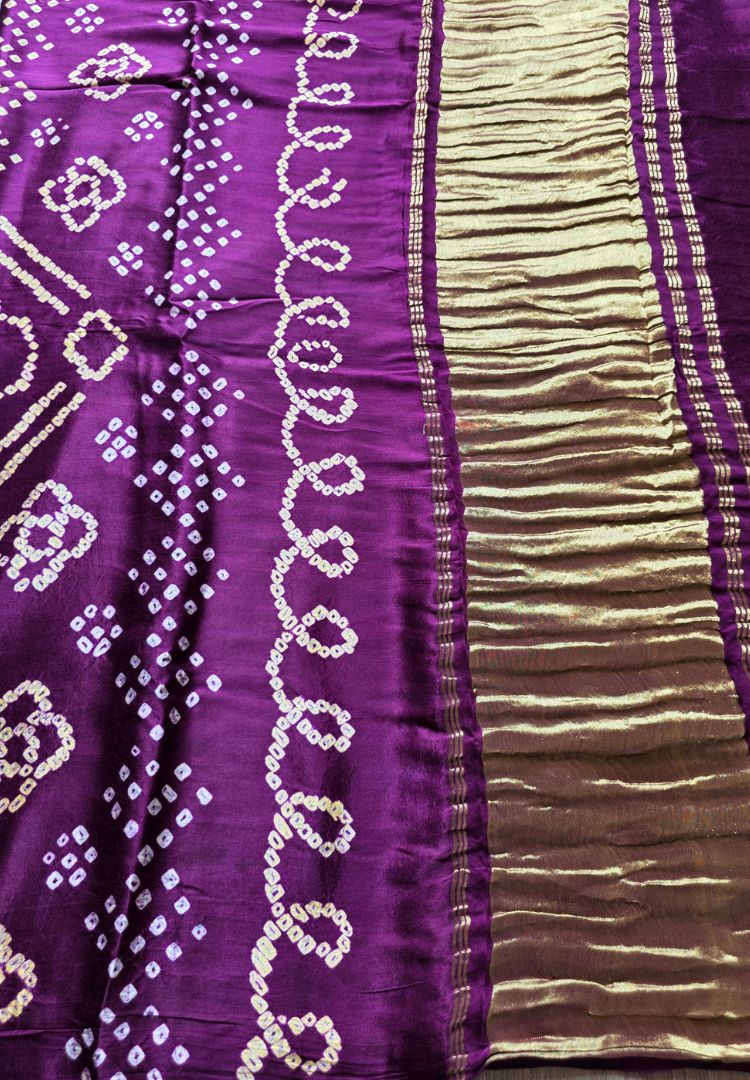 Velvet Plum Tanvi modal silk saree