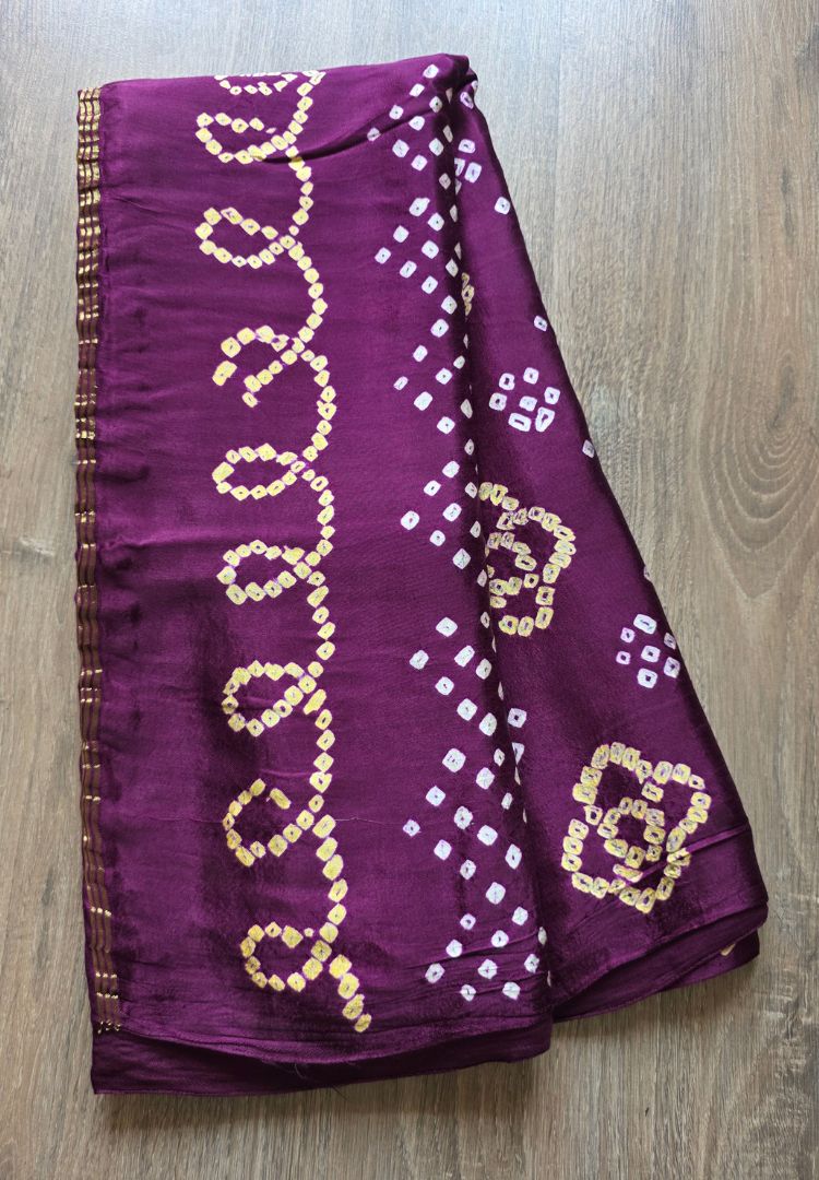 Velvet Plum Tanvi modal silk saree