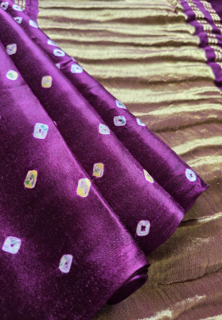 Velvet Plum Tanvi modal silk saree