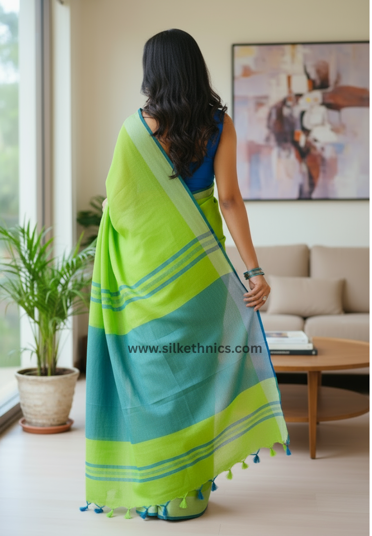 Colours of spring Varnika linen saree