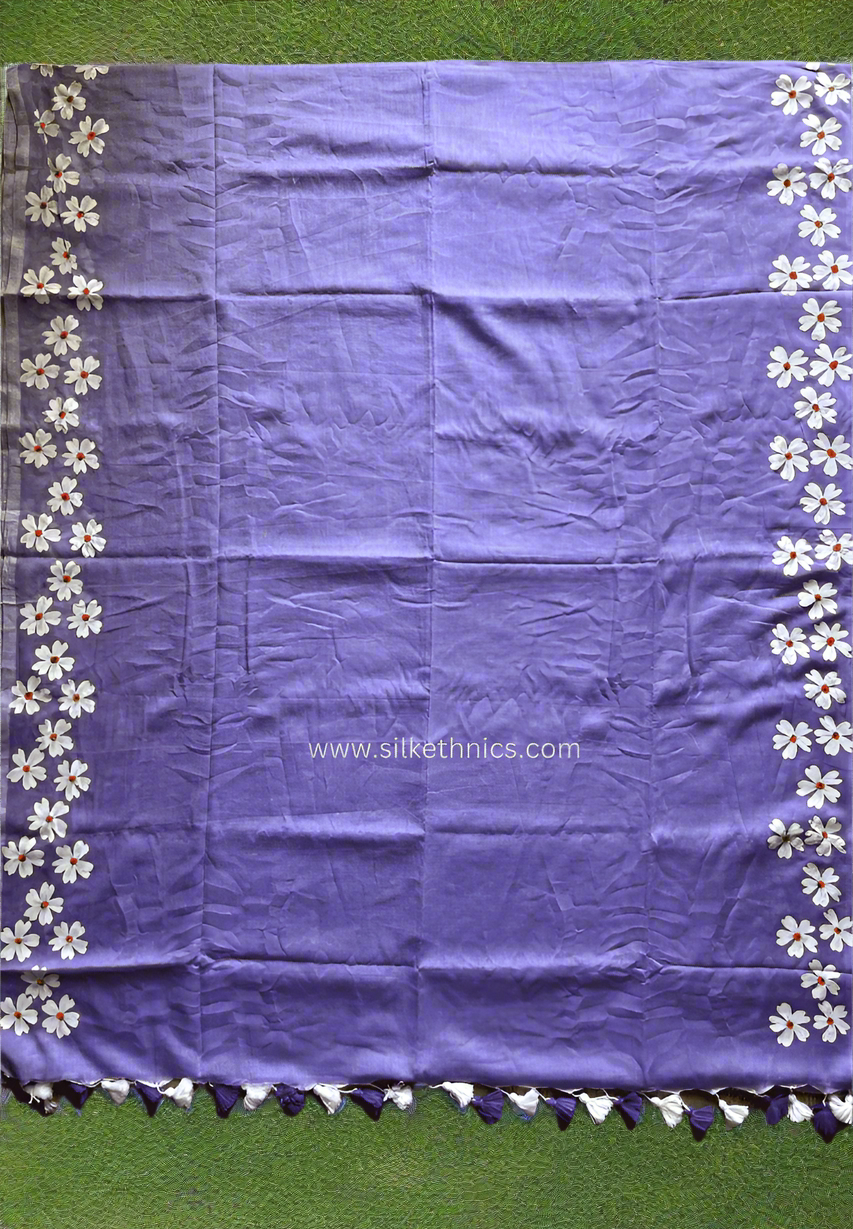 Lovely Lavender Swetha mulcotton saree