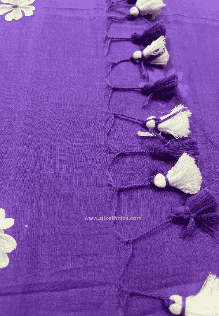 Versatile Violet Swetha mulcotton saree