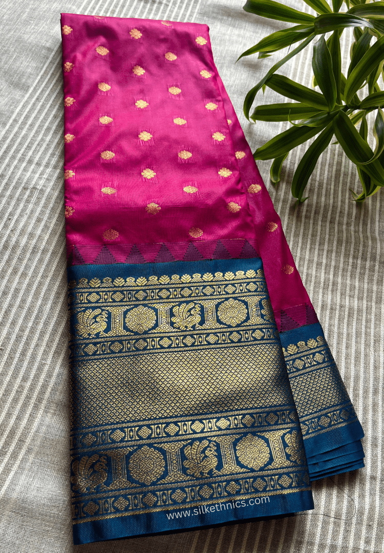 Gadwal Grace Ruby Raga silk saree