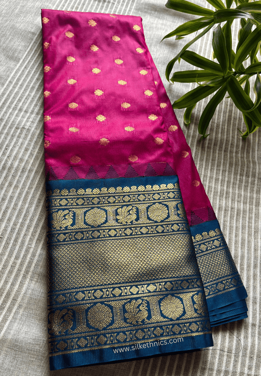 Gadwal Grace Ruby Raga silk saree