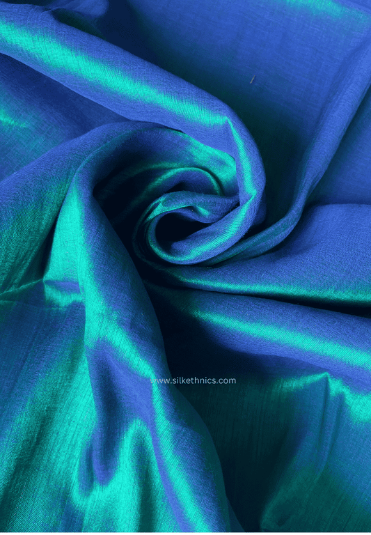 Metallic green Raga tissue saree