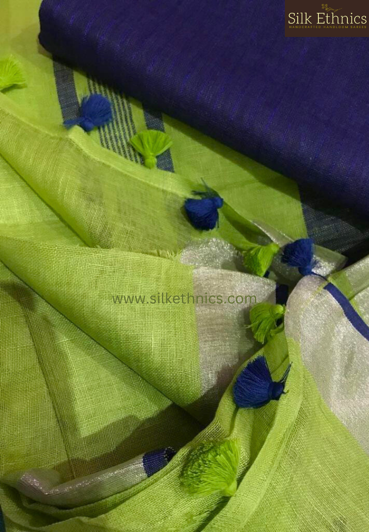 Colours of spring Varnika linen saree