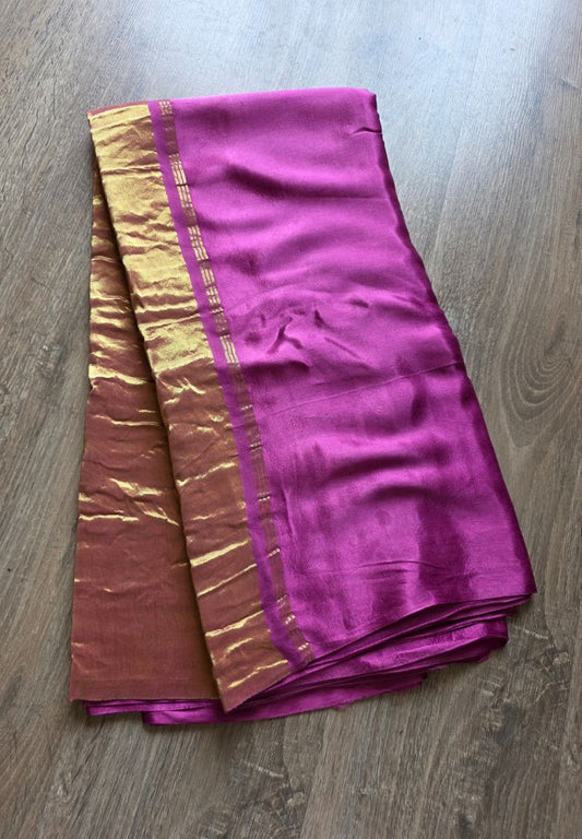 Fuscia pink Tanvi modal silk saree