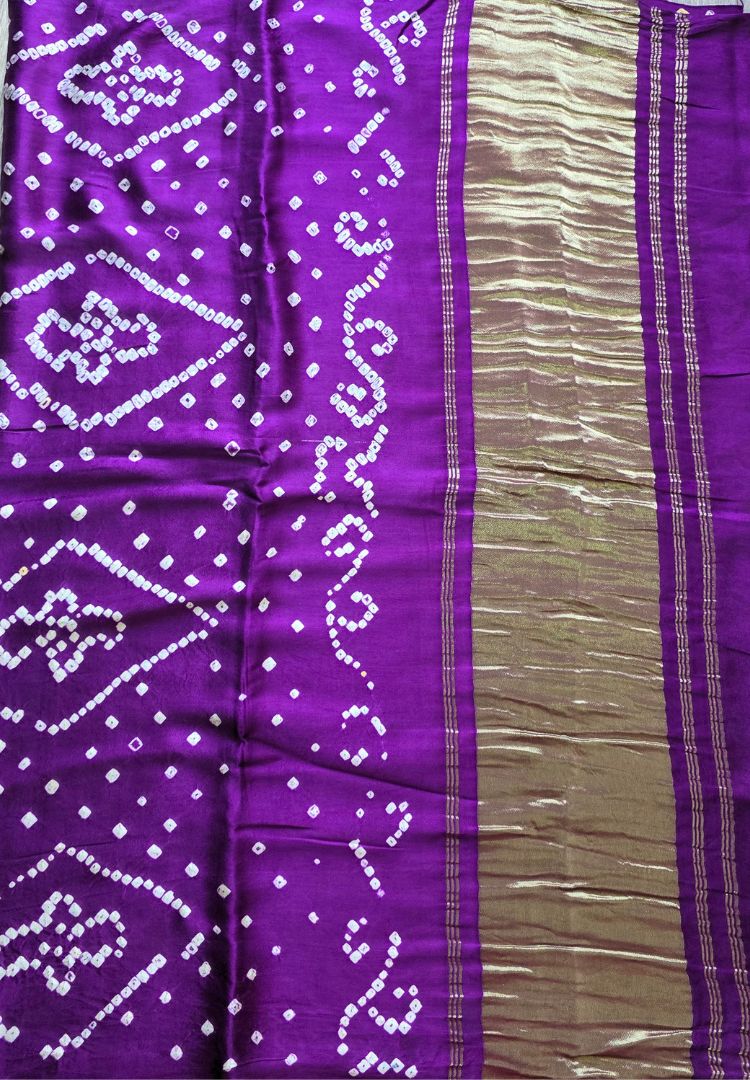 Mystic Violet Tanvi modal silk saree