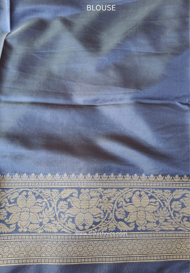 Lavender Madhuram soft silk saree