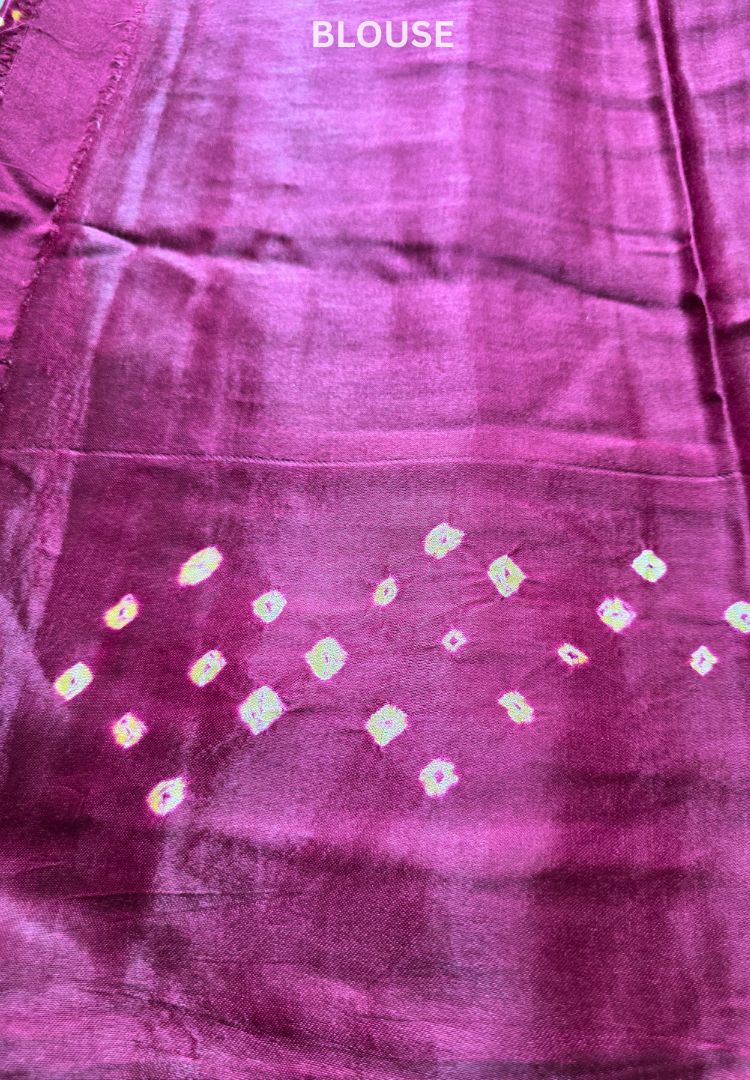 Rich maroon Tanvi modal silk saree