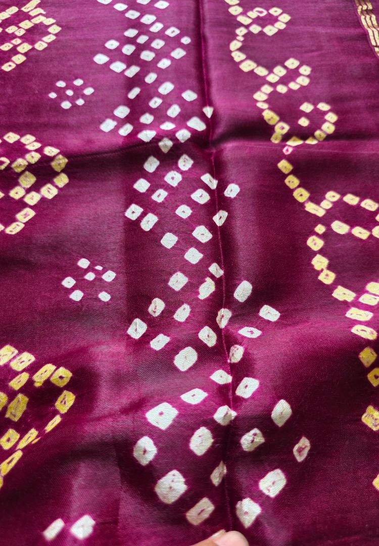 Rich maroon Tanvi modal silk saree